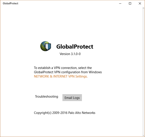 install global protect on windows 10